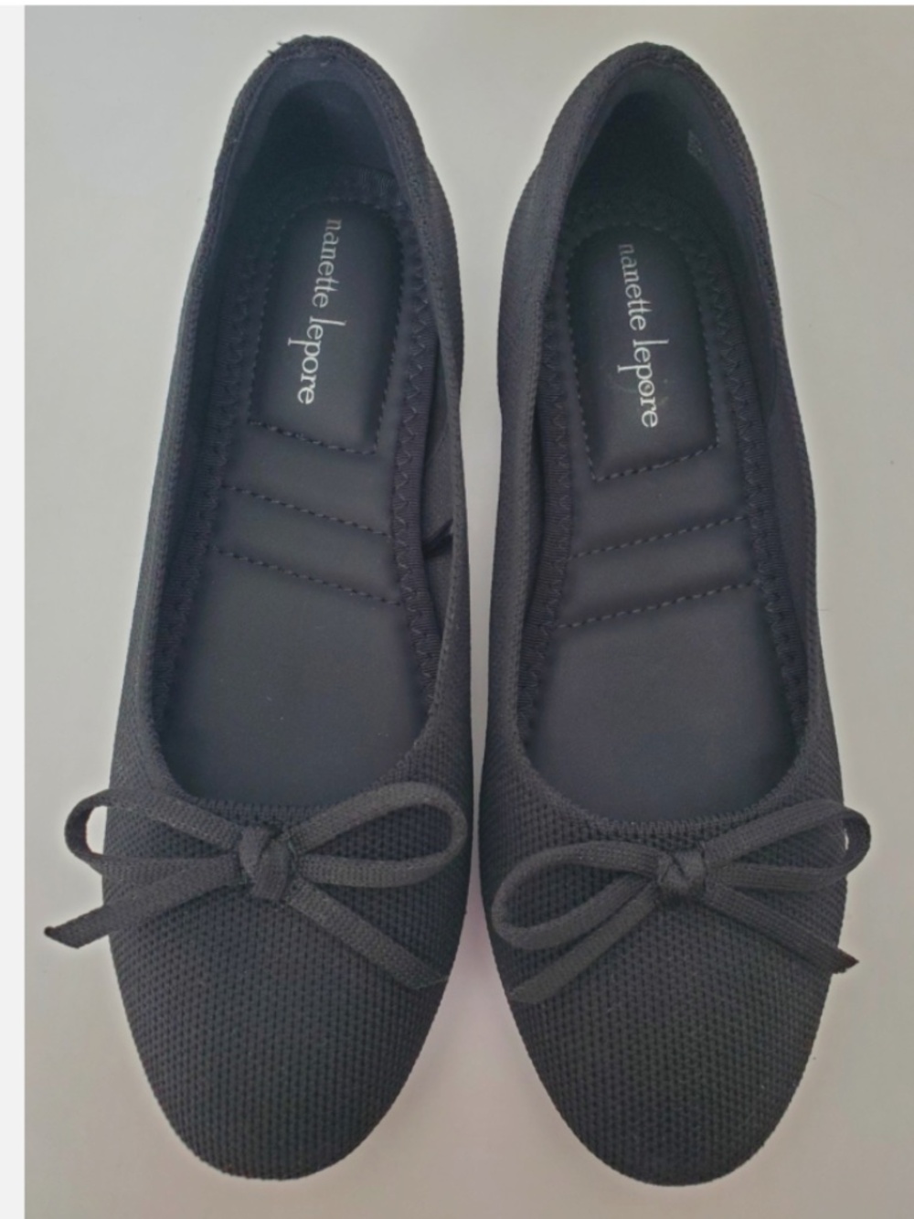 Nanette Lepore Casey Bow Women's Shoes Black  NWT.